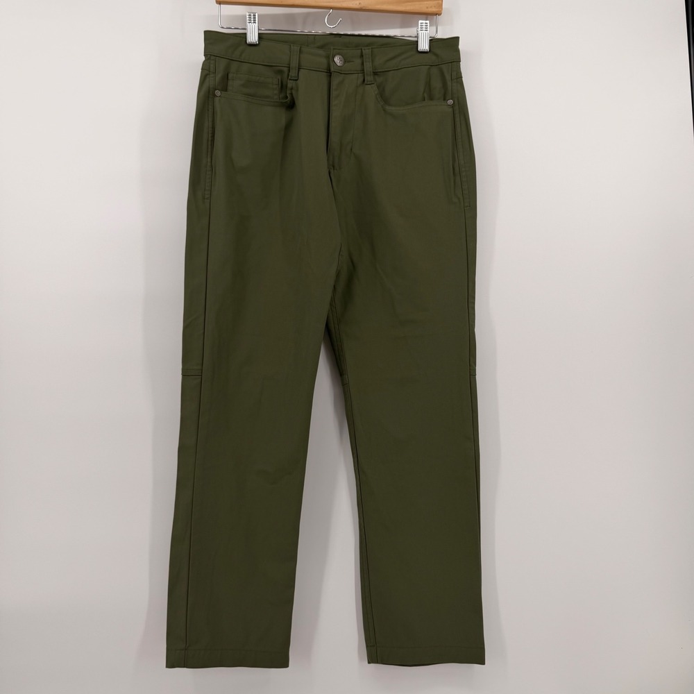 Swiss Tech Mens Performance Pants 30x30 Olive Branch Green SMB38479 Straight Leg